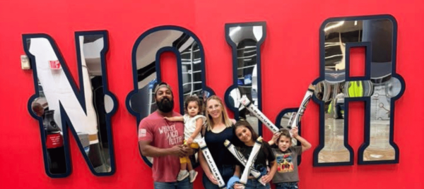 Thomas and his family, representing the lasting legacy of adopting children from India.
