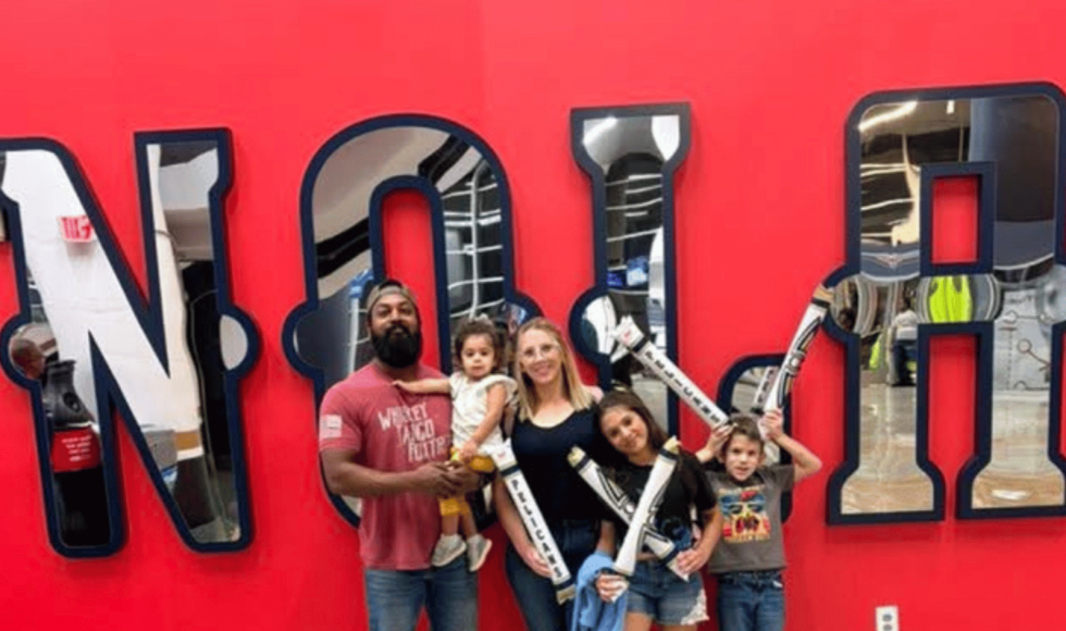 Thomas and his family, representing the lasting legacy of adopting children from India.